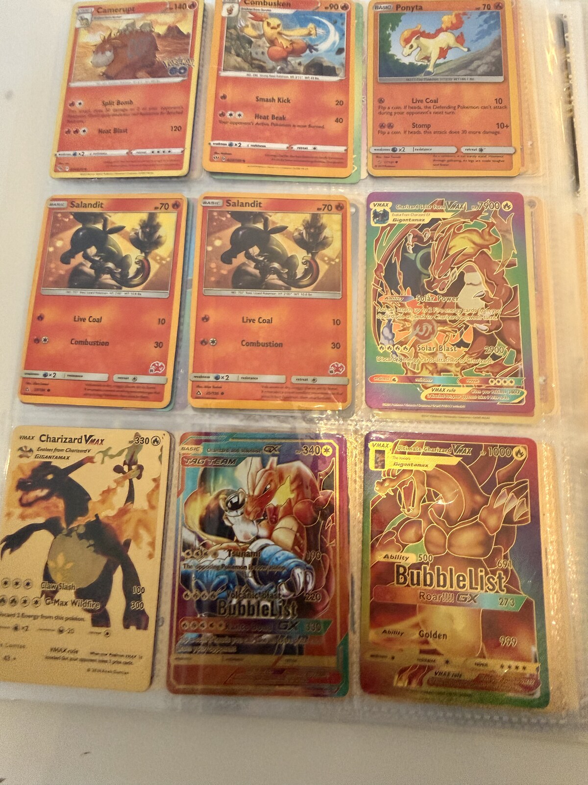 Pokémon binder page 1